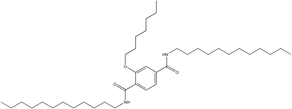 2-(Heptyloxy)-N,N'-didodecylterephthalamide Struktur