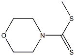 Morpholinodithioformic acid methyl ester Struktur