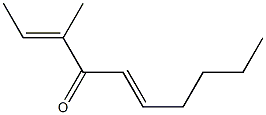 (2E,5E)-3-Methyl-2,5-decadien-4-one Struktur