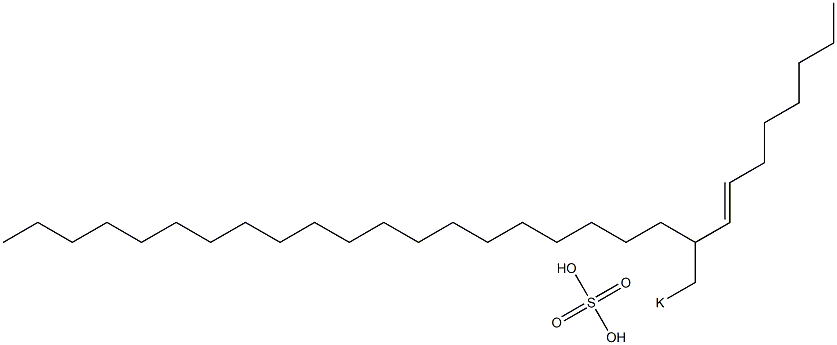 Sulfuric acid 2-(1-octenyl)docosyl=potassium ester salt Struktur