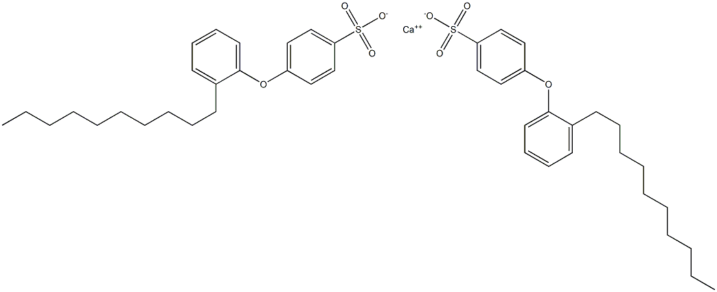 Bis[4-(2-decylphenoxy)benzenesulfonic acid]calcium salt Struktur