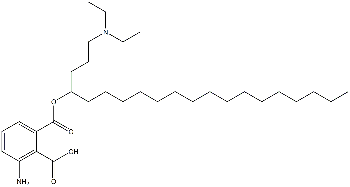 3-Aminophthalic acid 1-[2-(diethylamino)ethyl]2-octadecyl ester Struktur