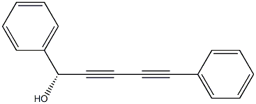 [R,(+)]-1,5-Diphenyl-2,4-pentadiyne-1-ol Struktur