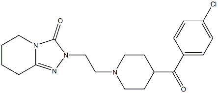 2-[2-[4-(4-Chlorobenzoyl)-1-piperidinyl]ethyl]-5,6,7,8-tetrahydro-1,2,4-triazolo[4,3-a]pyridin-3(2H)-one Struktur