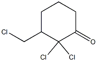 2,2-Dichloro-3-chloromethylcyclohexanone Struktur