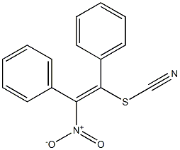 (Z)-1-Thiocyanato-2-nitro-1,2-diphenylethene Struktur