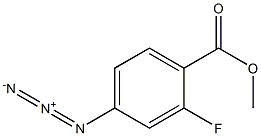 4-Azido-2-fluorobenzoic acid methyl ester Struktur