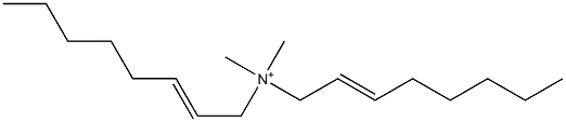 N,N-Dimethyl-N,N-di(2-octenyl)aminium Struktur