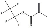 Methacrylic acid (1,1,2,2-tetrafluoropropyl) ester Struktur