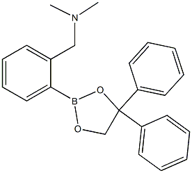 N,N-Dimethyl-2-(4,4-diphenyl-1,3,2-dioxaborolane-2-yl)benzenemethanamine Struktur