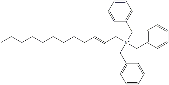 (2-Dodecenyl)tribenzylaminium Struktur