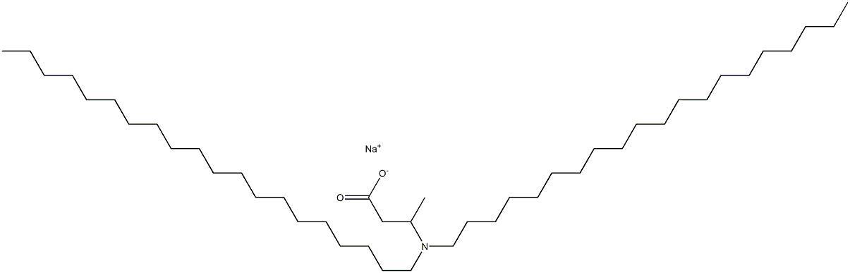 3-(Diicosylamino)butyric acid sodium salt Struktur