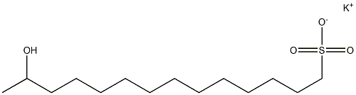 13-Hydroxytetradecane-1-sulfonic acid potassium salt Struktur