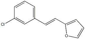 2-(3-Chlorostyryl)furan Struktur