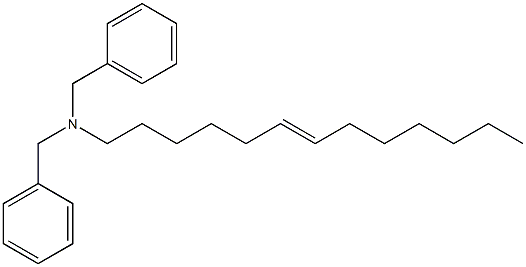 (6-Tridecenyl)dibenzylamine Struktur