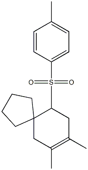 7,8-Dimethyl-10-[(4-methylphenyl)sulfonyl]spiro[4.5]dec-7-ene Struktur