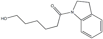 1-[(2,3-Dihydro-1H-indol)-1-yl]-6-hydroxyhexan-1-one Struktur