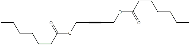 Bisheptanoic acid 2-butyne-1,4-diyl ester Struktur