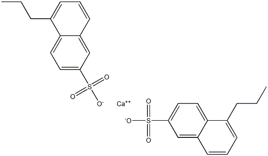 Bis(5-propyl-2-naphthalenesulfonic acid)calcium salt Struktur