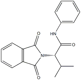 (2S)-2-(1,3-Dioxoisoindolin-2-yl)-3-methyl-N-phenylbutanamide Struktur