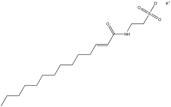 N-(2-Tetradecenoyl)taurine potassium salt Struktur