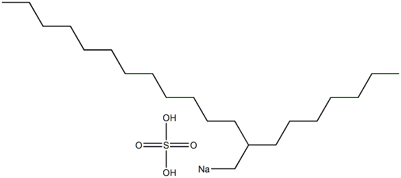 Sulfuric acid 2-heptyltetradecyl=sodium salt Struktur