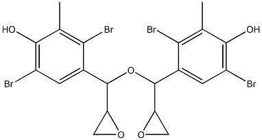 2,5-Dibromo-3-methyl-4-hydroxyphenylglycidyl ether Struktur