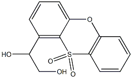 1-(1,2-Dihydroxyethyl)phenoxathiin 10,10-dioxide Struktur