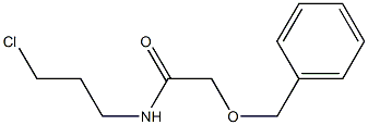 2-Benzyloxy-N-(3-chloropropyl)acetamide Struktur