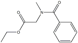 Benzoyl(methyl)aminoacetic acid ethyl ester Struktur