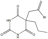 5-(2-Bromoallyl)-5-propylbarbituric acid Struktur