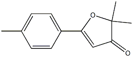 2,2-Dimethyl-5-(4-methylphenyl)furan-3(2H)-one Struktur