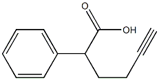 2-Phenyl-5-hexynoic acid Struktur