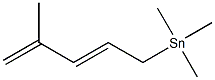 [(2E)-4-Methyl-2,4-pentadienyl]trimethylstannane Struktur