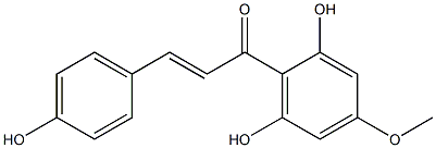 2',4,6'-Trihydroxy-4'-methoxychalcone Struktur