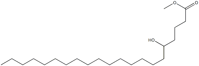 5-Hydroxyhenicosanoic acid methyl ester Struktur