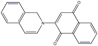 2-[(1,2-Dihydroisoquinolin)-2-yl]-1,4-naphthoquinone Struktur