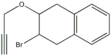 2-Bromo-3-[(2-propyn-1-yl)oxy]tetralin Struktur