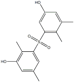 3,3'-Dihydroxy-2,5,5',6'-tetramethyl[sulfonylbisbenzene] Struktur