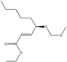 (2E,4R)-4-(Methoxymethoxy)-2-nonenoic acid ethyl ester Struktur