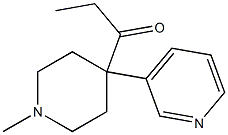 1-Methyl-4-(3-pyridyl)-4-propanoylpiperidine Struktur