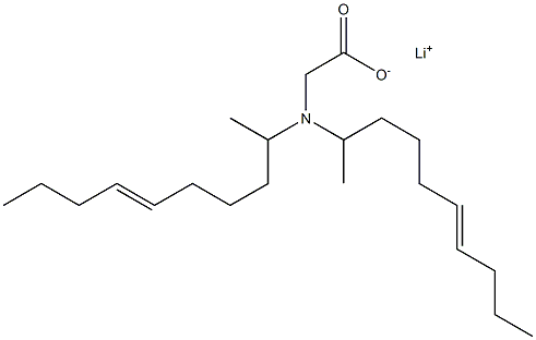 N,N-Di(6-decen-2-yl)aminoacetic acid lithium salt Struktur