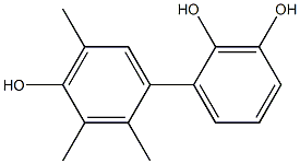 2',3',5'-Trimethyl-1,1'-biphenyl-2,3,4'-triol Struktur