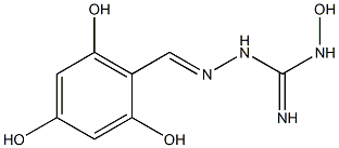 1-[[2,4,6-Trihydroxybenzylidene]amino]-3-hydroxyguanidine Struktur