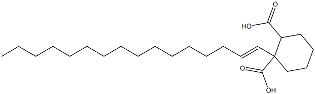 Cyclohexane-1,2-dicarboxylic acid hydrogen 1-(1-hexadecenyl) ester Struktur