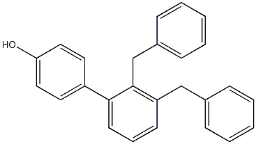 4-(2,3-Dibenzylphenyl)phenol Struktur