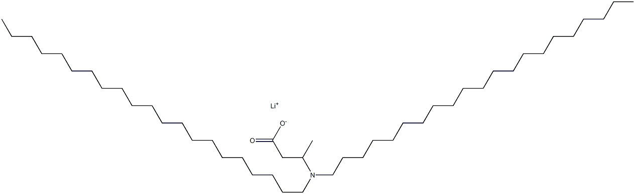 3-(Dihenicosylamino)butyric acid lithium salt Struktur