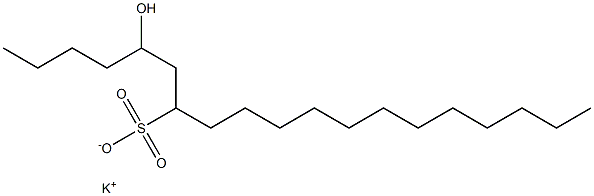 5-Hydroxynonadecane-7-sulfonic acid potassium salt Struktur