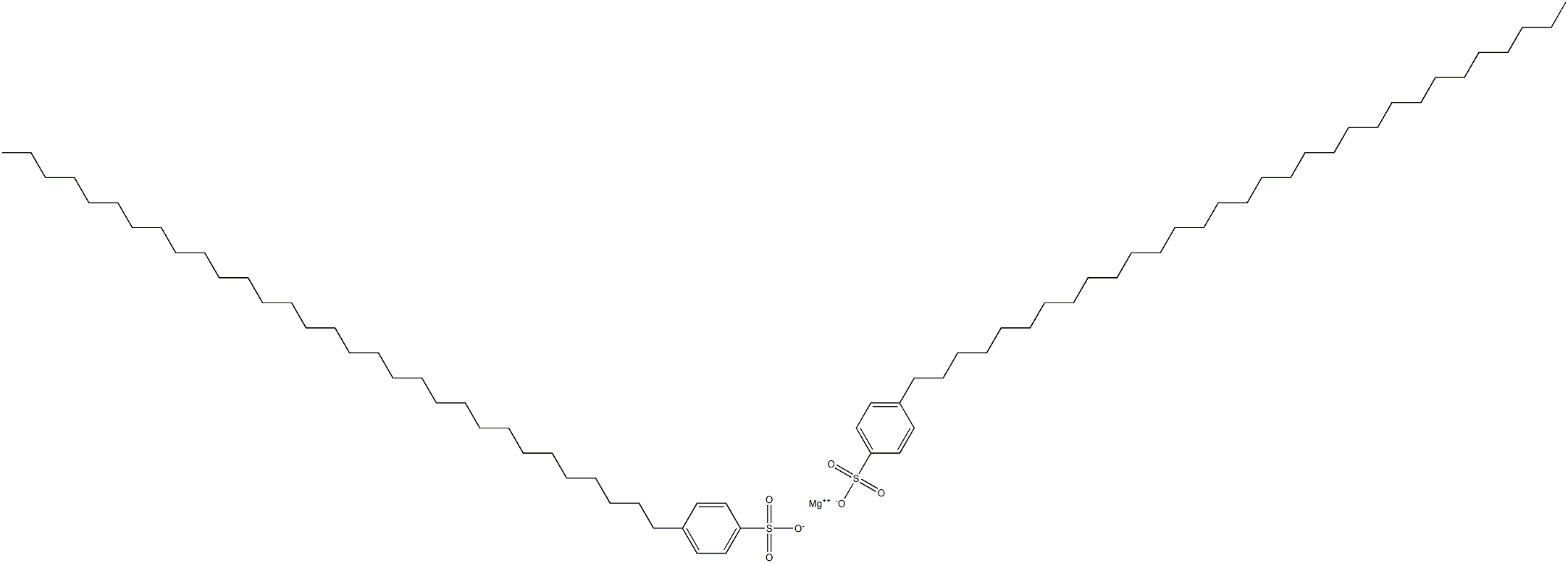 Bis[4-(hentriacontan-1-yl)benzenesulfonic acid]magnesium salt Struktur