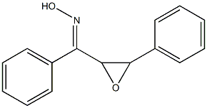 (E)-[3-Phenyloxiranyl]phenyl ketone oxime Struktur